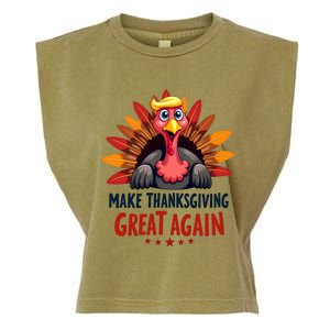 Make Thanksgiving Great Again Trump Holiday Turkey 2024 Gift Garment-Dyed Women's Muscle Tee