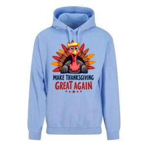 Make Thanksgiving Great Again Trump Holiday Turkey 2024 Gift Unisex Surf Hoodie