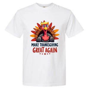 Make Thanksgiving Great Again Trump Holiday Turkey 2024 Gift Garment-Dyed Heavyweight T-Shirt