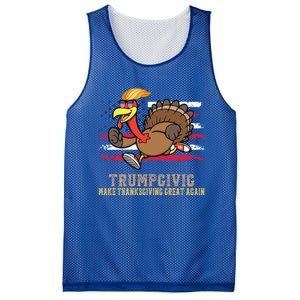 Make Thanksgiving Great Again Trump Holiday Turkey 2024 Gift Mesh Reversible Basketball Jersey Tank