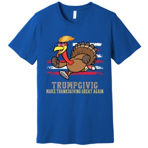 Make Thanksgiving Great Again Trump Holiday Turkey 2024 Gift Premium T-Shirt