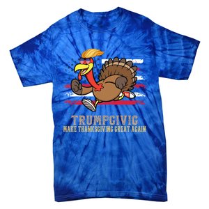 Make Thanksgiving Great Again Trump Holiday Turkey 2024 Gift Tie-Dye T-Shirt