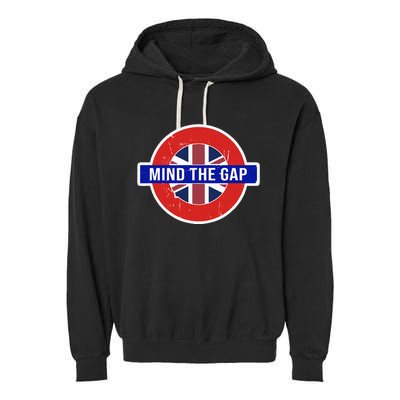 Mind The Gap Great London Vacation Tourist Garment-Dyed Fleece Hoodie