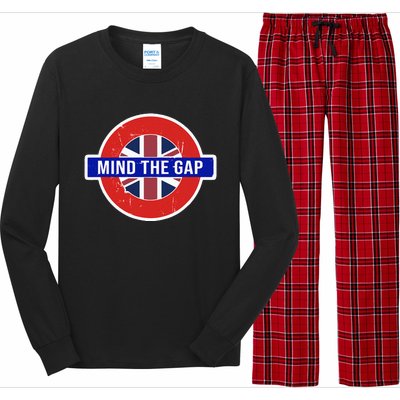 Mind The Gap Great London Vacation Tourist Long Sleeve Pajama Set