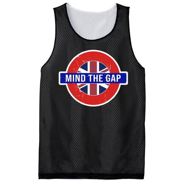 Mind The Gap Great London Vacation Tourist Mesh Reversible Basketball Jersey Tank