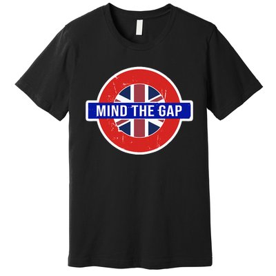 Mind The Gap Great London Vacation Tourist Premium T-Shirt