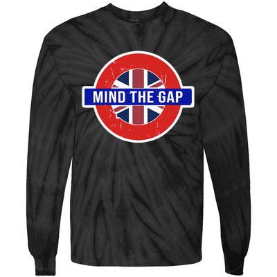 Mind The Gap Great London Vacation Tourist Tie-Dye Long Sleeve Shirt