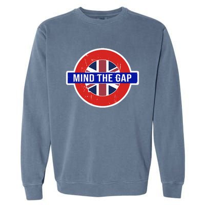 Mind The Gap Great London Vacation Tourist Garment-Dyed Sweatshirt