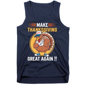 Make Thanksgiving Great Again Funny Turkey Day Tank Top