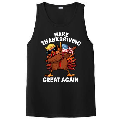 Make Thanksgiving Great Again Dabbing Turkey Trump American Gift PosiCharge Competitor Tank