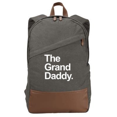 Mens The Granddaddy Cute Cool Funny Family Matching Shirt Cotton Canvas Backpack