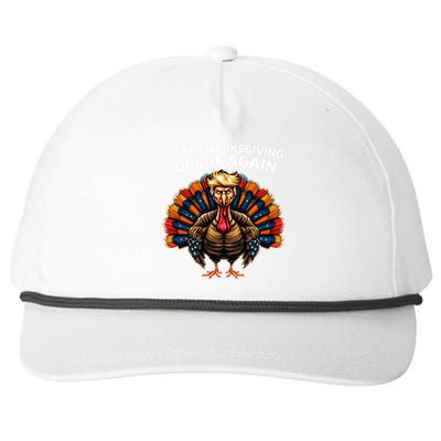 Make Thanksgiving Great Again Trump Turkey Great Gift Snapback Five-Panel Rope Hat