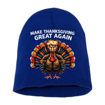 Make Thanksgiving Great Again Trump Turkey Great Gift Short Acrylic Beanie