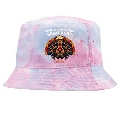 Make Thanksgiving Great Again Trump Turkey Great Gift Tie-Dyed Bucket Hat