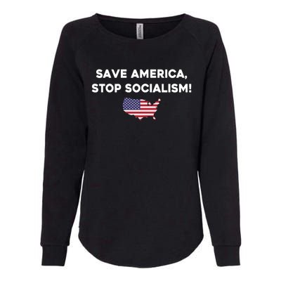 Marjorie Taylor Greene Wearing Save America Stop Socialism Womens California Wash Sweatshirt