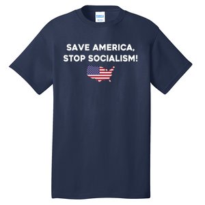 Marjorie Taylor Greene Wearing Save America Stop Socialism Tall T-Shirt