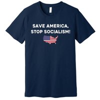 Marjorie Taylor Greene Wearing Save America Stop Socialism Premium T-Shirt