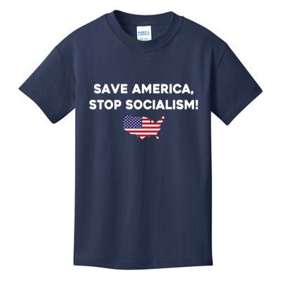 Marjorie Taylor Greene Wearing Save America Stop Socialism Kids T-Shirt