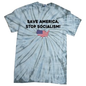 Marjorie Taylor Greene Wearing Save America Stop Socialism Tie-Dye T-Shirt