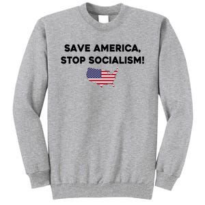 Marjorie Taylor Greene Wearing Save America Stop Socialism Tall Sweatshirt