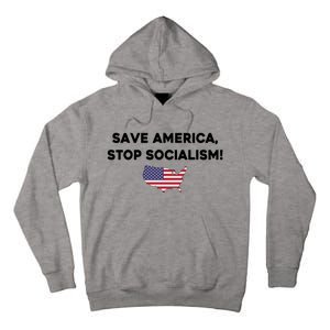 Marjorie Taylor Greene Wearing Save America Stop Socialism Tall Hoodie