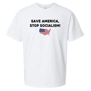 Marjorie Taylor Greene Wearing Save America Stop Socialism Sueded Cloud Jersey T-Shirt