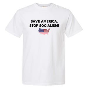 Marjorie Taylor Greene Wearing Save America Stop Socialism Garment-Dyed Heavyweight T-Shirt