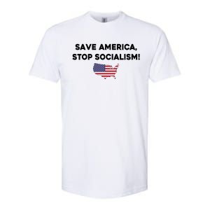 Marjorie Taylor Greene Wearing Save America Stop Socialism Softstyle CVC T-Shirt