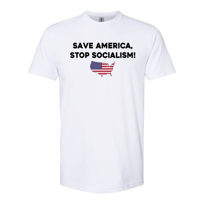 Marjorie Taylor Greene Wearing Save America Stop Socialism Softstyle CVC T-Shirt