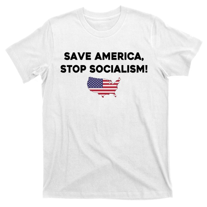 Marjorie Taylor Greene Wearing Save America Stop Socialism T-Shirt