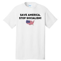 Marjorie Taylor Greene Wearing Save America Stop Socialism Tall T-Shirt