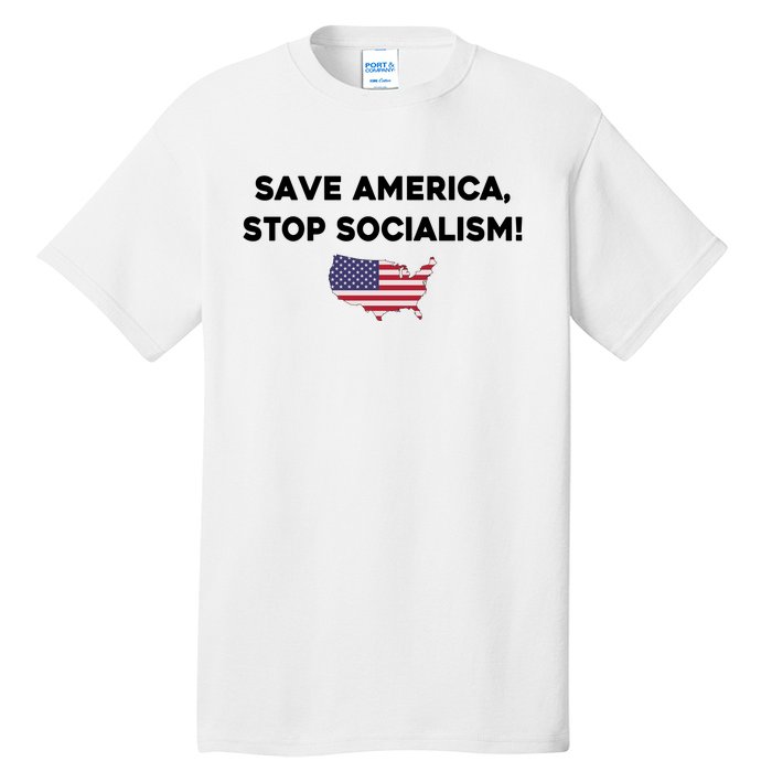 Marjorie Taylor Greene Wearing Save America Stop Socialism Tall T-Shirt