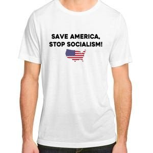 Marjorie Taylor Greene Wearing Save America Stop Socialism Adult ChromaSoft Performance T-Shirt