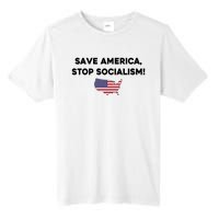 Marjorie Taylor Greene Wearing Save America Stop Socialism Tall Fusion ChromaSoft Performance T-Shirt