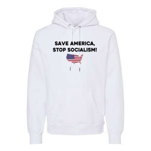 Marjorie Taylor Greene Wearing Save America Stop Socialism Premium Hoodie