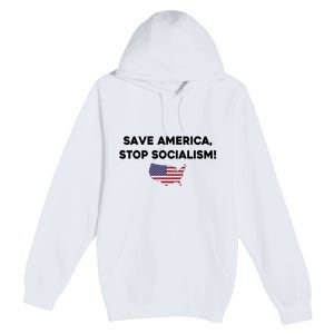 Marjorie Taylor Greene Wearing Save America Stop Socialism Premium Pullover Hoodie