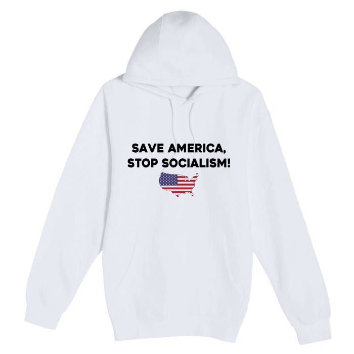 Marjorie Taylor Greene Wearing Save America Stop Socialism Premium Pullover Hoodie