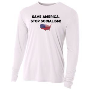 Marjorie Taylor Greene Wearing Save America Stop Socialism Cooling Performance Long Sleeve Crew