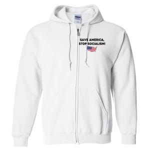 Marjorie Taylor Greene Wearing Save America Stop Socialism Full Zip Hoodie