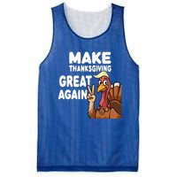 Make Thanksgiving Great Again Trump Turkey Funny Gift Mesh Reversible Basketball Jersey Tank