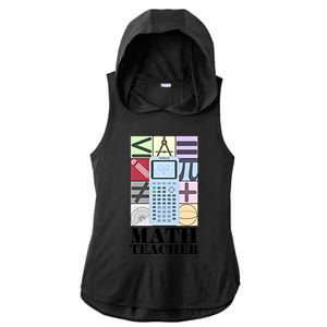 Math Teacher Gift Ladies PosiCharge Tri-Blend Wicking Draft Hoodie Tank