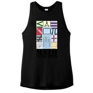 Math Teacher Gift Ladies PosiCharge Tri-Blend Wicking Tank