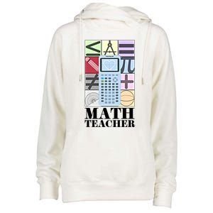 Math Teacher Gift Womens Funnel Neck Pullover Hood