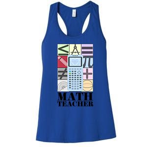 Math Teacher Gift Women's Racerback Tank