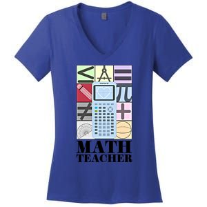 Math Teacher Gift Women's V-Neck T-Shirt