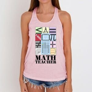 Math Teacher Gift Women's Knotted Racerback Tank