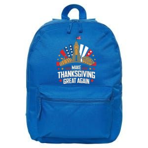 Make Thanksgiving Great Again Trump Turkey Funny Gift 16 in Basic Backpack