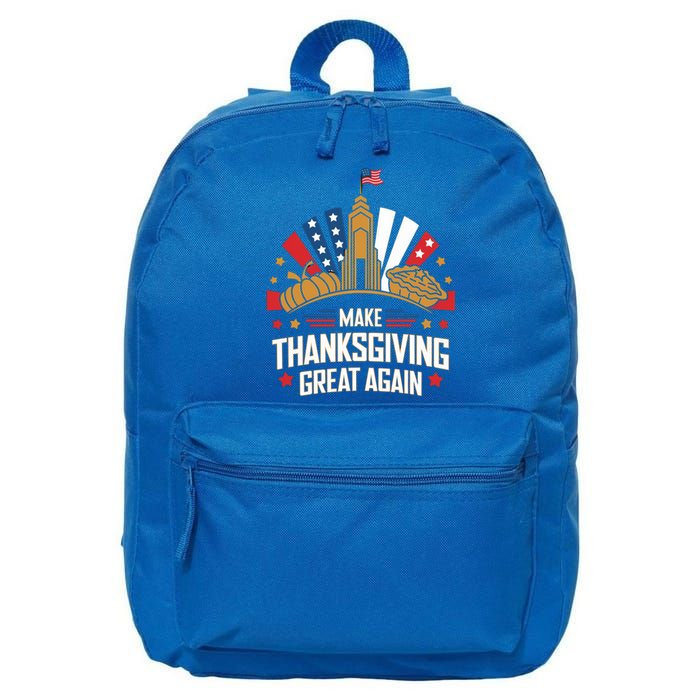 Make Thanksgiving Great Again Trump Turkey Funny Gift 16 in Basic Backpack