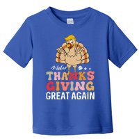 Make Thanksgiving Great Again Trump Turkey Gift Toddler T-Shirt