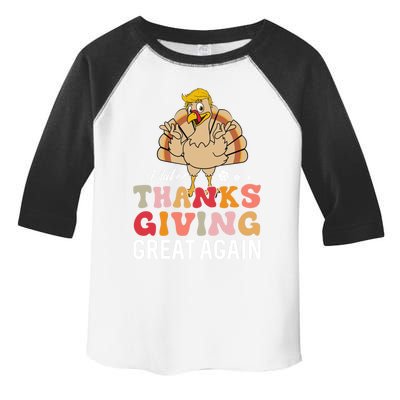 Make Thanksgiving Great Again Trump Turkey Gift Toddler Fine Jersey T-Shirt